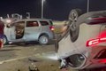 Acidente envolvendo dois carros deixa feridos no Pontal da Barra, em Maceió