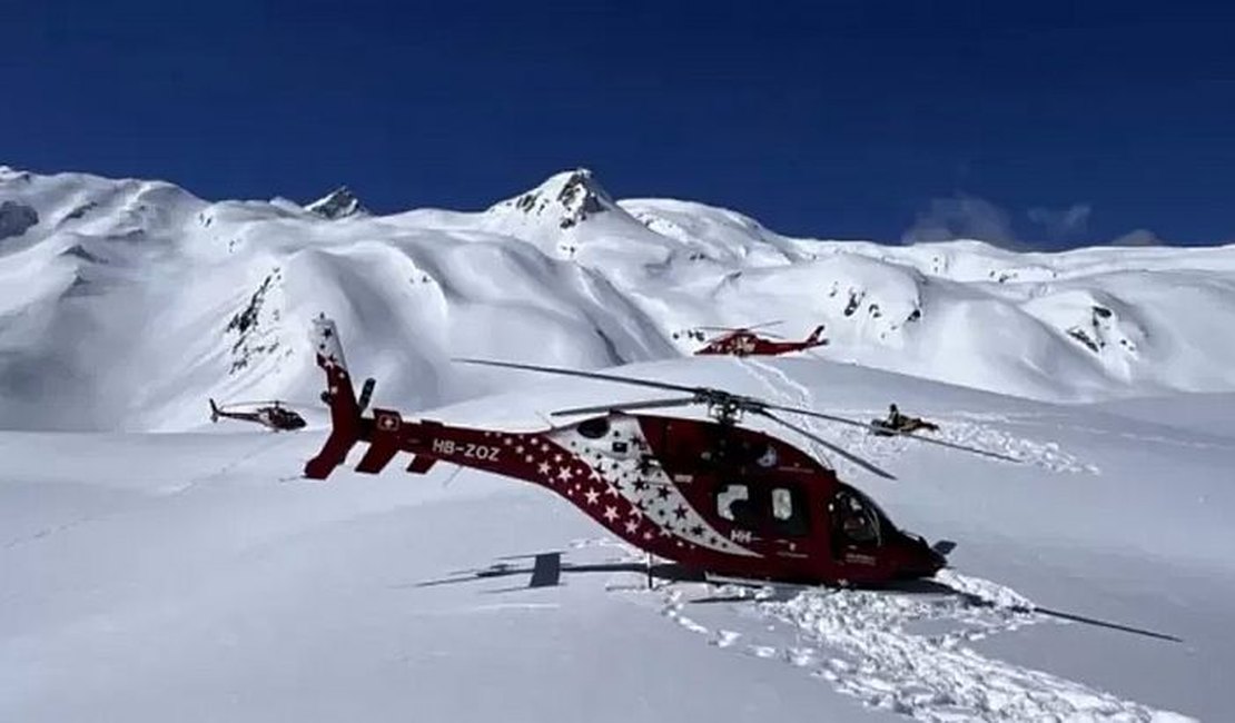 Queda de helicóptero nos Alpes suíços deixa três mortos e três feridos