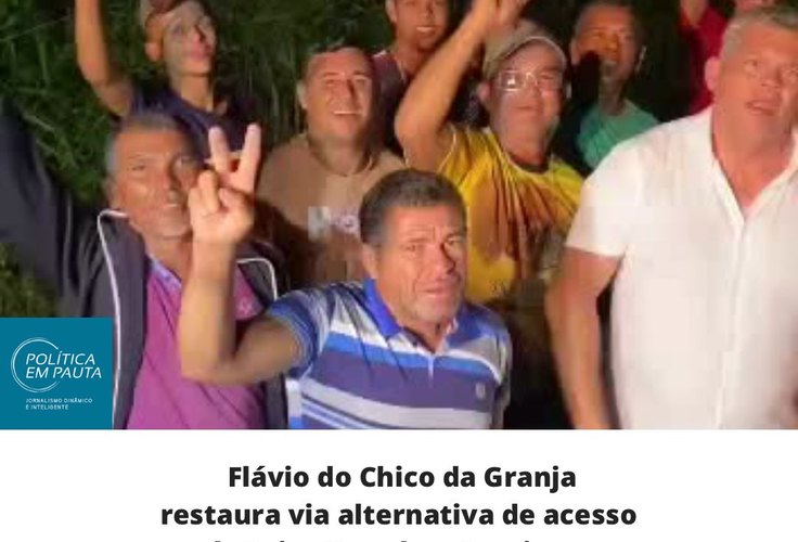 Flávio do Chico da Granja restaura via alternativa de acesso de Feira Grande a Arapiraca