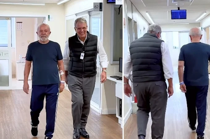 Lula deixa UTI, faz caminhada no hospital e pode ter alta médica no início da próxima semana