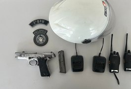 Menor é apreendido com motocicleta roubada e arma de fogo, em Arapiraca