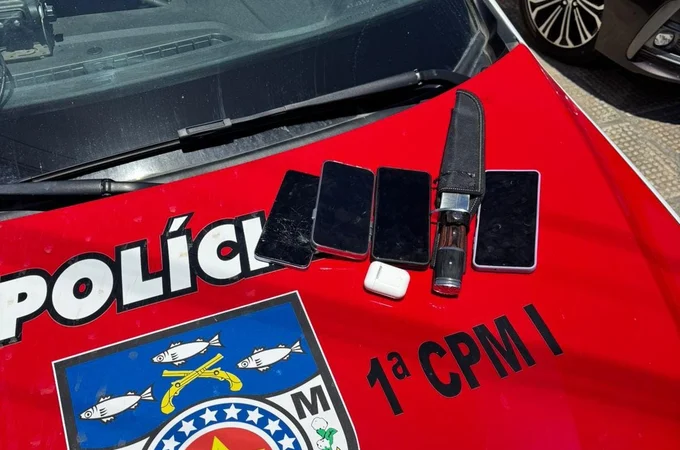 Suspeito de assalto é preso em flagrante e pertences são recuperados em Luziápolis