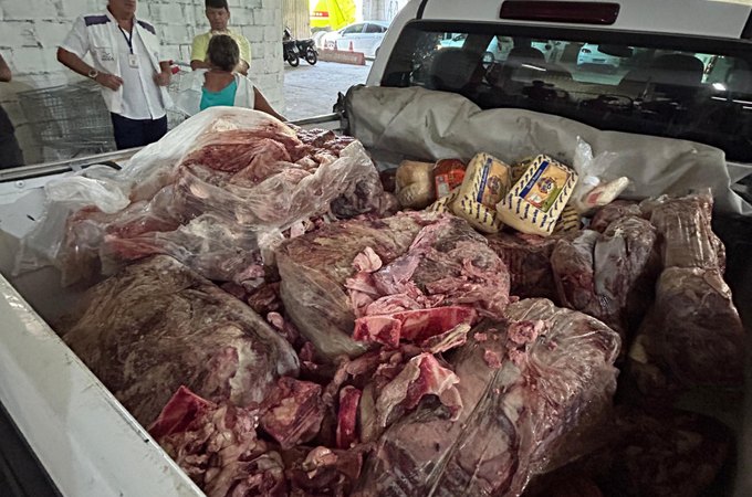 Vigilância Sanitária apreende 500 kg de carnes  estragas em Maceió