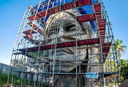 Estátua de Cristo projetada para ser a maior do mundo começa a ganhar forma em Pilar, AL