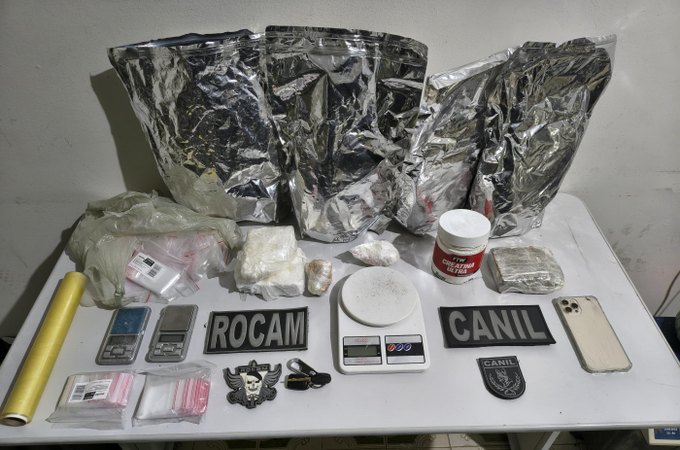 PM-AL apreende 25 armas e quase 22 quilos de drogas em uma semana