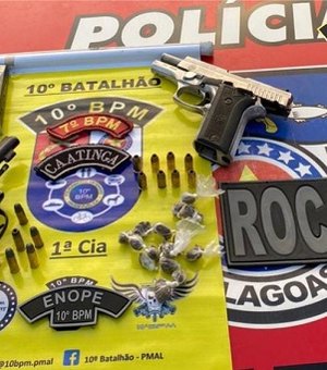 Polícia prende suspeitos armados e apreende drogas no Sertão