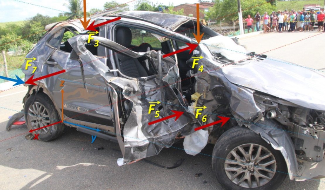 Motorista estava a mais de 100 KM/h em acidente que matou duas pessoas em Feira grande, diz perícia