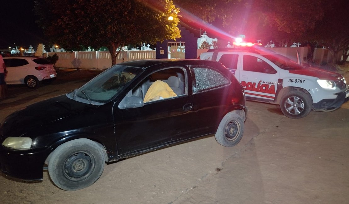 Vídeo. Homem é assassinado a tiros, dentro de carro em Arapiraca