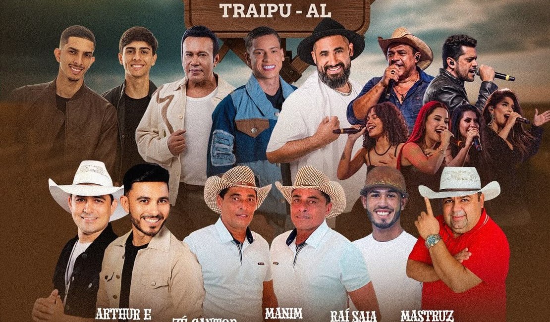 Cavalgada dos Pais 2026: Maninho Vaqueiro e Raí Saia Rodada substituem Zé Vaqueiro; evento acontece neste domingo em Traipu