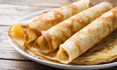 Panqueca simples de liquidificador