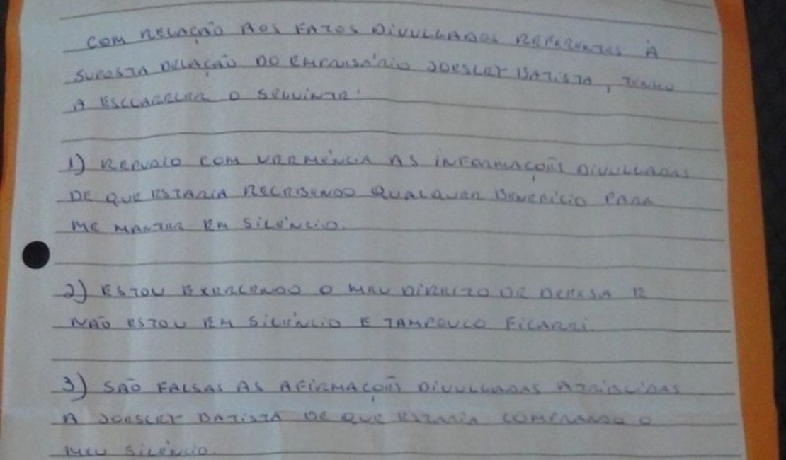 'Não estou em silêncio', diz Cunha em carta divulgada por advogado