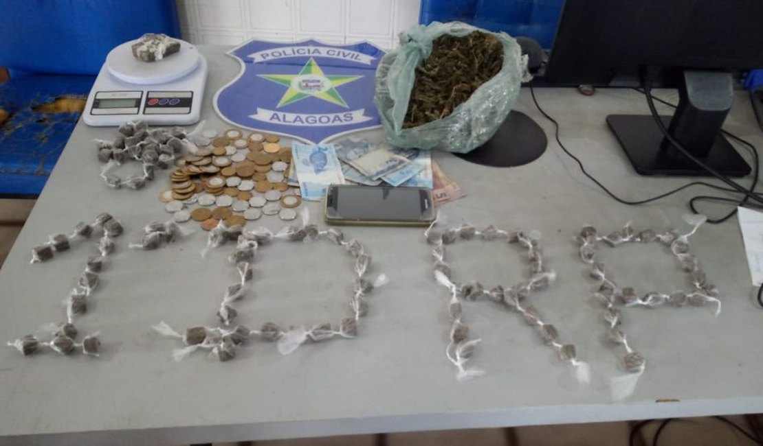 Polícia Civil prende homem com drogas no Sertão alagoano
