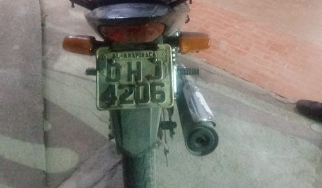 Ex-reeducando é detido com moto roubada no Lago da Perucaba, em Arapiraca