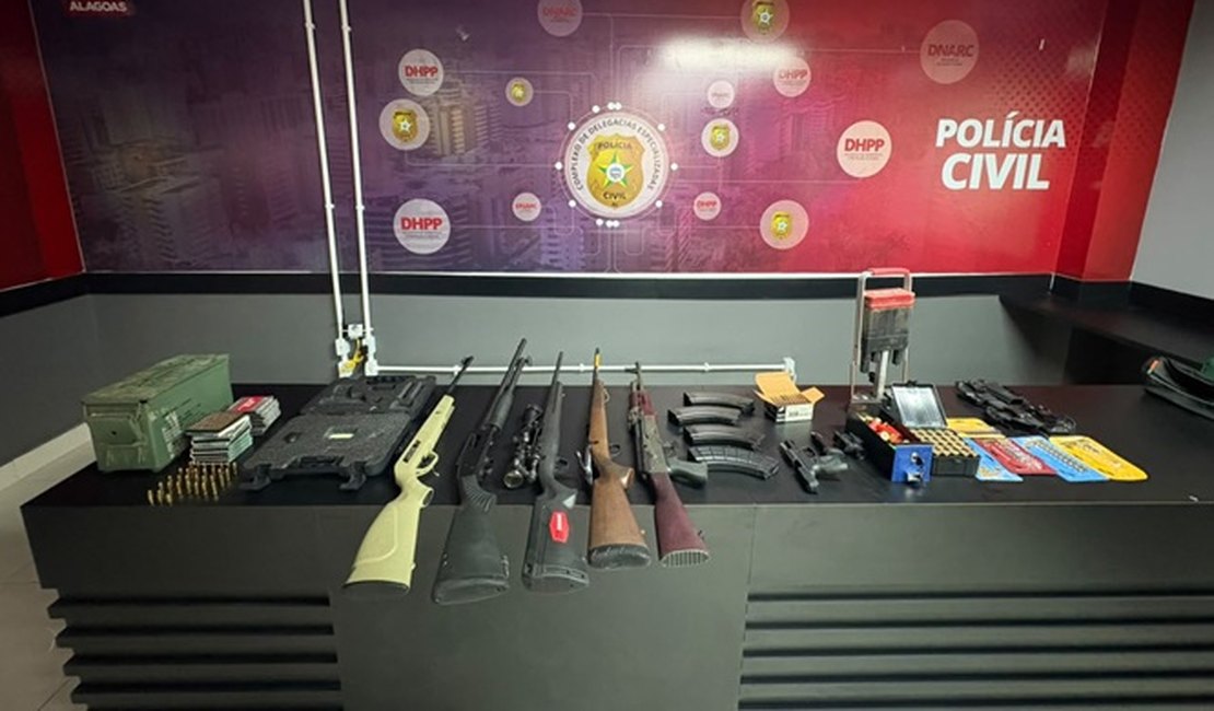 Operação prende homem que tentou matar motorista por app em Maceió; arsenal de armas foi apreendido
