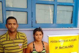 Após denúncia, casal é detido com carro roubado em Arapiraca