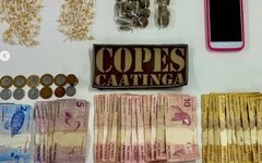 Drogas, armas e dinheiro apreendidos em Ação no Sertão de Alagoas