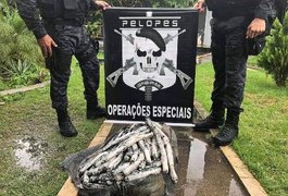 Polícia encontra cerca de 50 quilos de explosivos submersos em barragem, na zona rural de Arapiraca