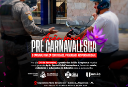 Ação social pré-carnavalesca leva saúde, cidadania e educação no trânsito à população em Arapiraca