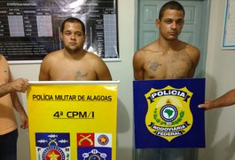 Polícia prende dupla com armas, munições e celulares roubados