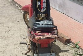 Ciclomotor é recuperado por guarnição de Rádio Patrulha, no Zélia Barbosa
