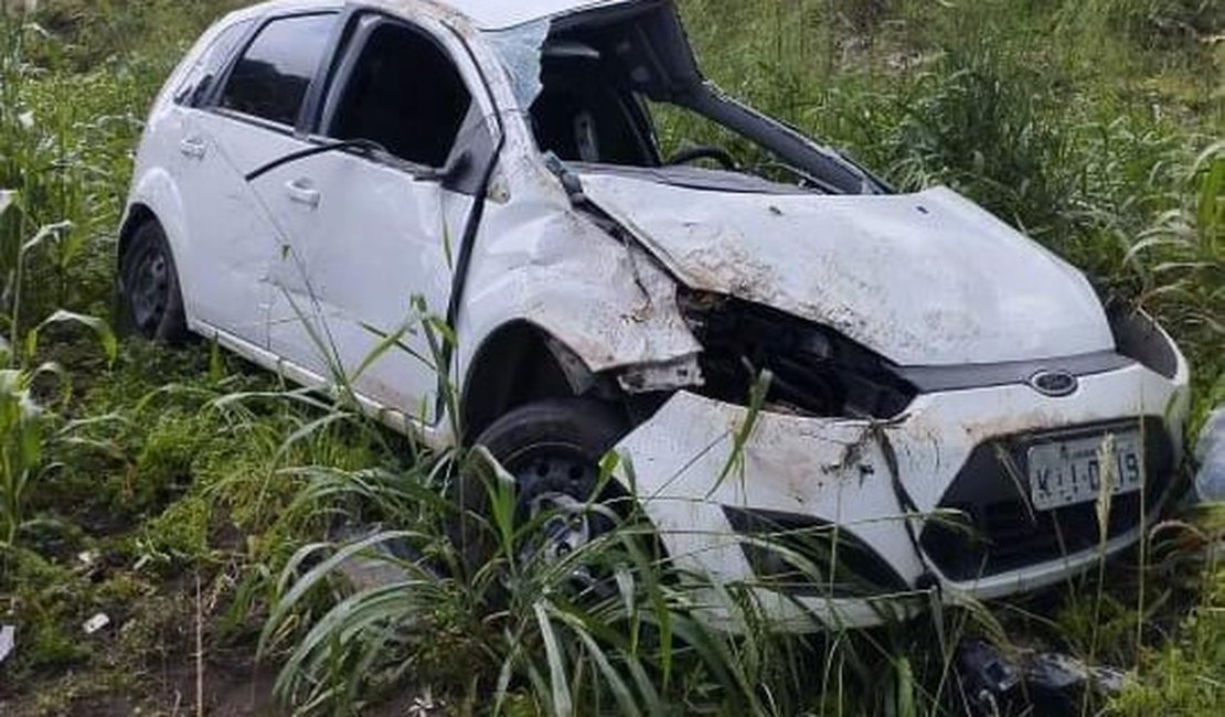 Mulher fica ferida após acidente no interior de Alagoas