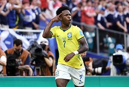 Em volta de Neymar, Vini Jr. decide contra a Escócia e Brasil vai ao mata-mata da Copa