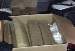 Polícia apreende mais de 100 kg de drogas em ônibus com destino à Arapiraca