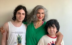 Cida e os filhos
