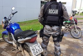 Rocam recupera motocicleta roubada e prede suspeito de assalto em Arapiraca