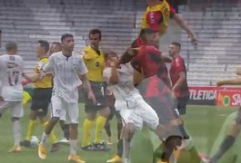 Vídeo. Jogador do Fluminense leva voadora no rosto durante confusão na final do Brasileiro Sub-17