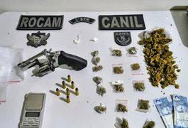 Homem é preso por tráfico de drogas e posse ilegal de arma de fogo no Brisa do Lago
