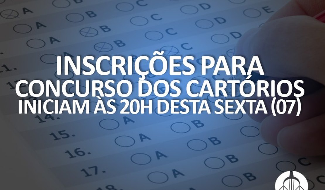 Concurso para 189 cartórios de Alagoas tem inscrições reabertas