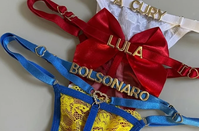 Você usaria? nomes de Flávio, Lula, Cury e outros candidatos vão parar em lingeries de sex shops