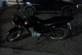 Moto roubada é recuperada poucas horas após o crime em Arapiraca