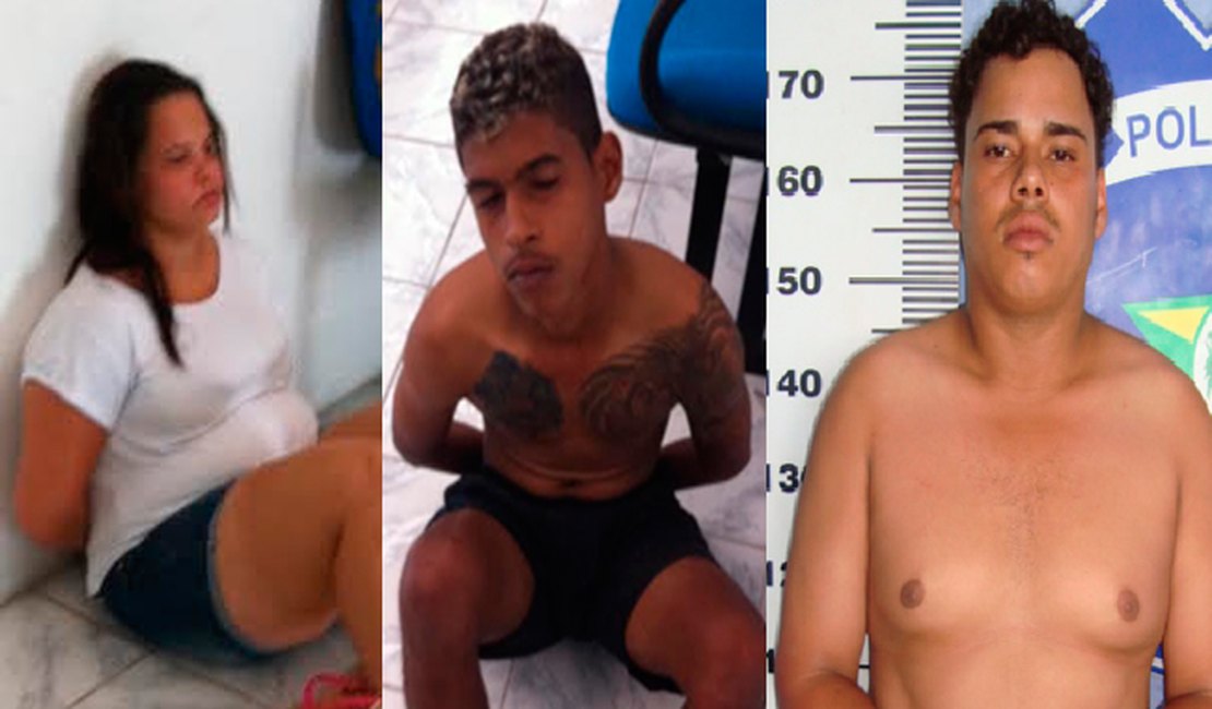 Operação conjunta prende três pessoas por tráfico de drogas em Maceió