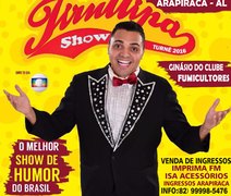 Humorista Tirulipa se apresenta em Arapiraca no próximo dia 13