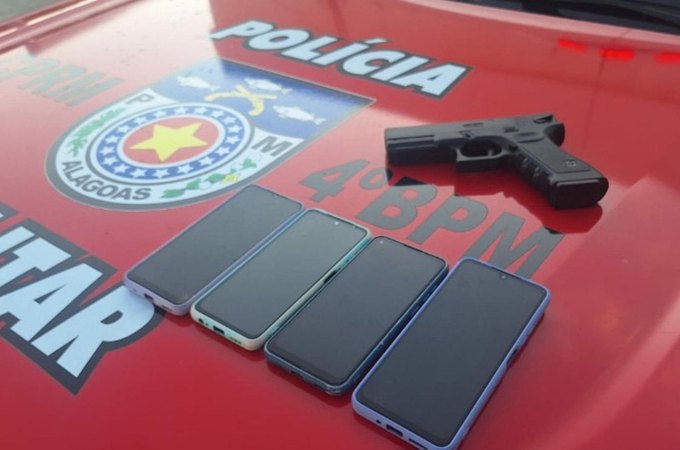 PM cumpre mandado de prisão e prende dupla que usava arma de airsoft para cometer roubos