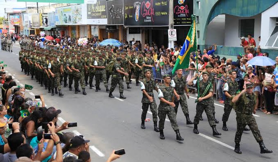 Confira a programação do Dia 7 de Setembro em Arapiraca