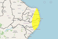 Inmet amplia alerta e coloca quatro cidades de Alagoas em risco de chuvas intensas