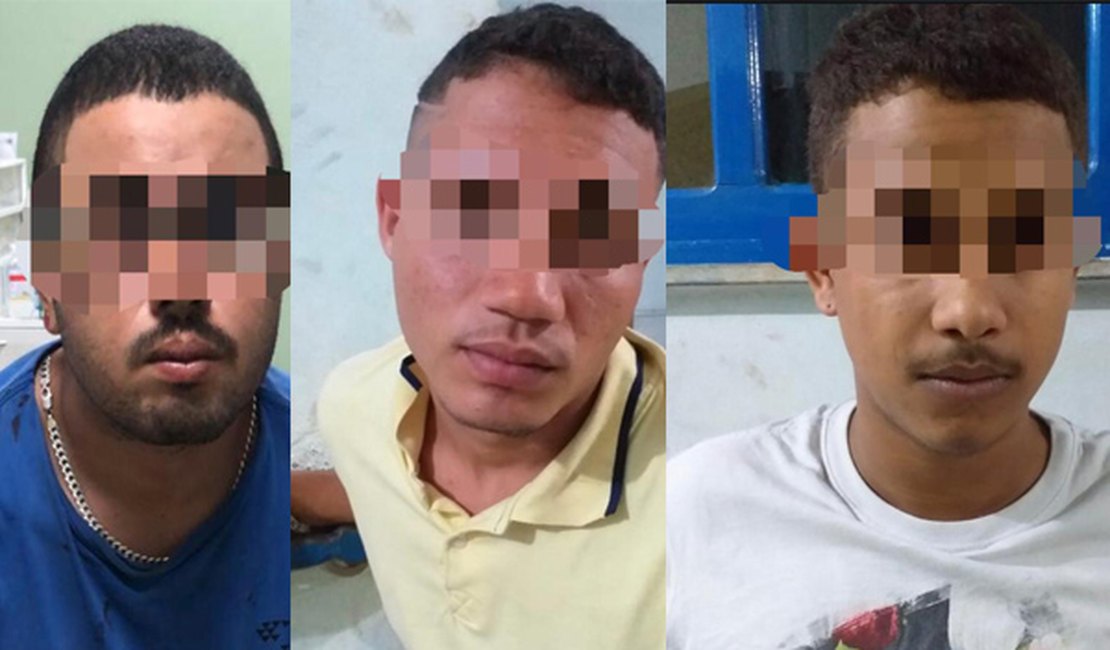 Polícia prende três e apreende maconha e cocaína em Arapiraca