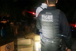 Polícia recupera carga de cigarros avaliada em R$ 30 mil