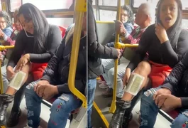 Mulher se depila na frente de passageiros em ônibus e é criticada: 'Não gosta? pegue um táxi'