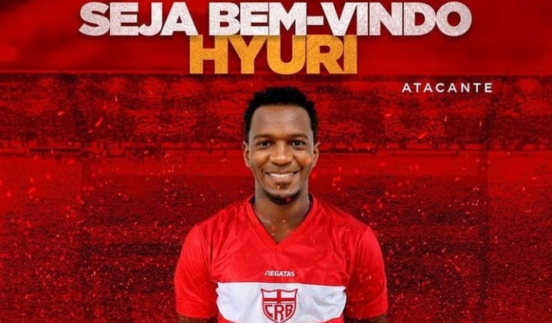 CRB anuncia contratação do atacante Hyuri, que estava no Atlético-GO