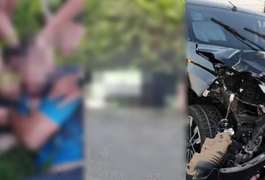 Casal de ciclistas é atingido por caminhonete e sofre ferimentos graves em Arapiraca