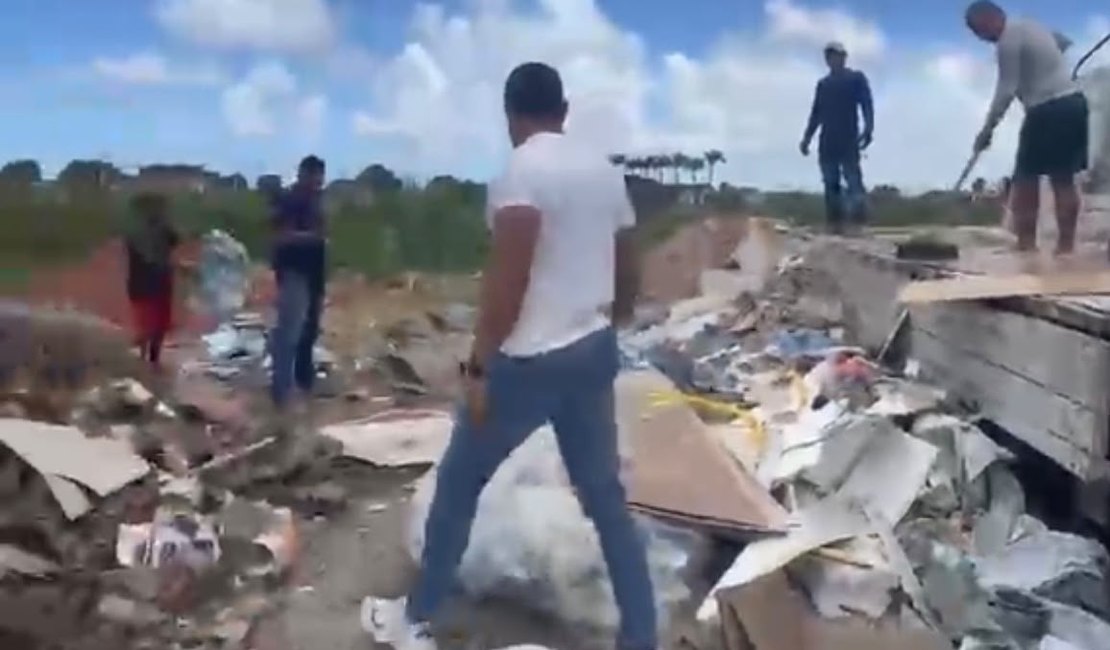 Vereador denuncia descarte irregular de resíduos por caminhão de construtora no Benedito Bentes
