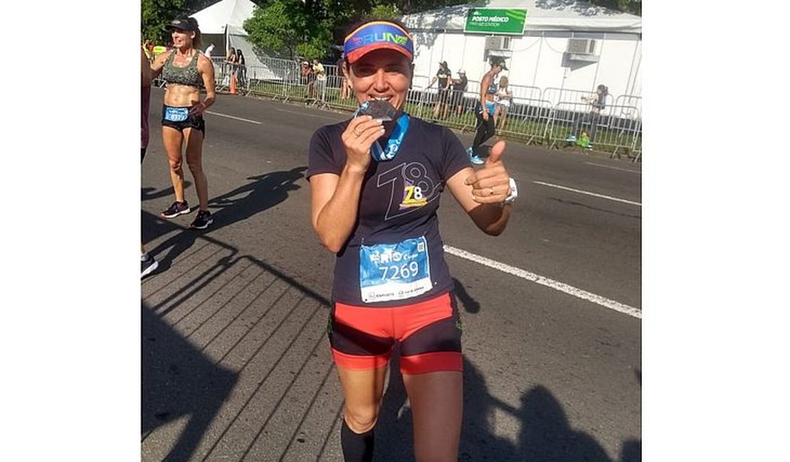 Agricultora arapiraquense vence maratona no Rio de Janeiro
