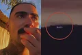 Influencer viraliza ao flagrar suposto OVNI em sítio no Paraná