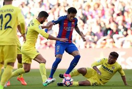 Neymar, Suárez e Messi brilham e Barça goleia o Villarreal