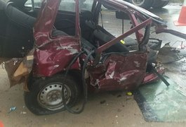 Criança vítima de grave acidente na BR-101, em AL, apresenta quadro gravíssimo