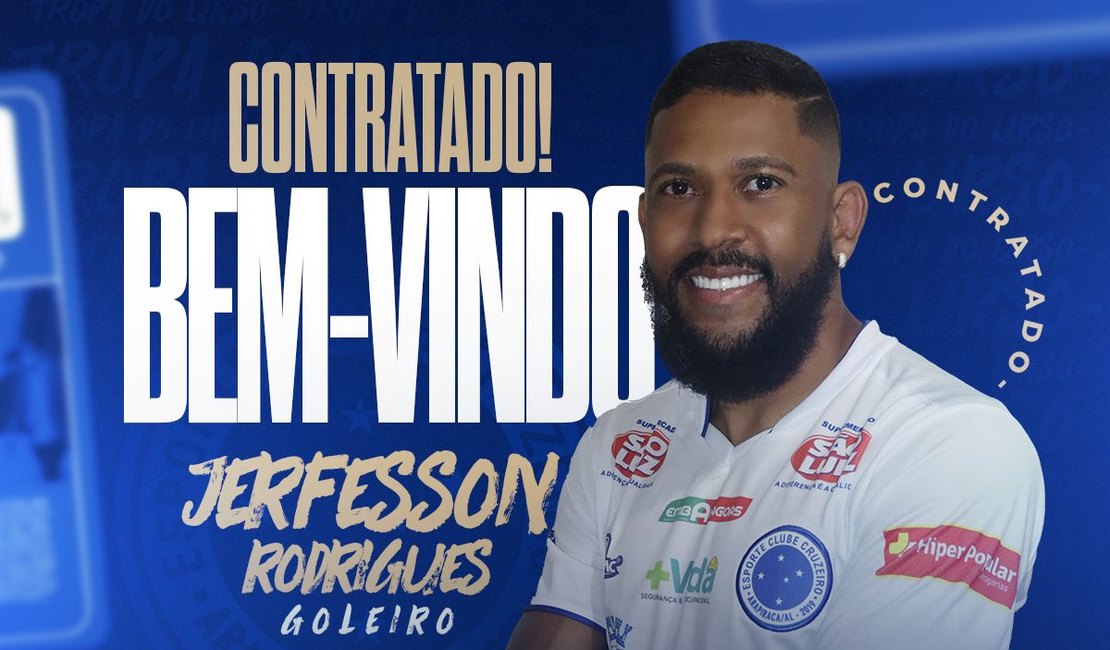 Cruzeiro de Arapiraca anuncia renovação de contrato do goleiro Jerfesson